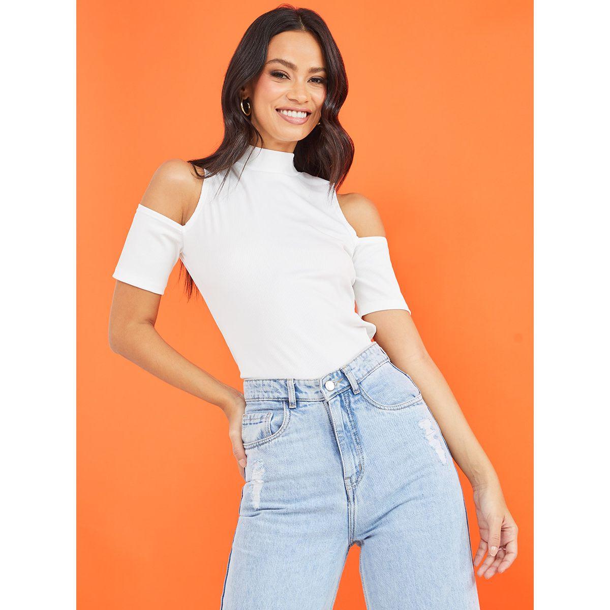 تيشيرت باكتاف مكشوفة من ستايلي-women-clothing-tshirts-image-1