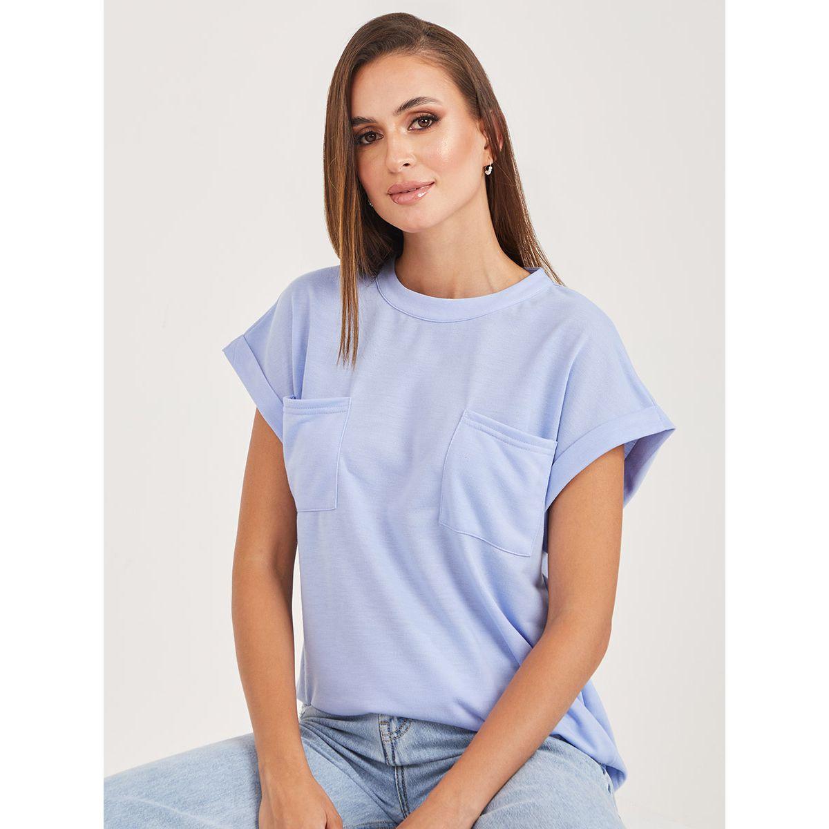تيشيرت باكمام مطوية-women-clothing-tshirts-image-1