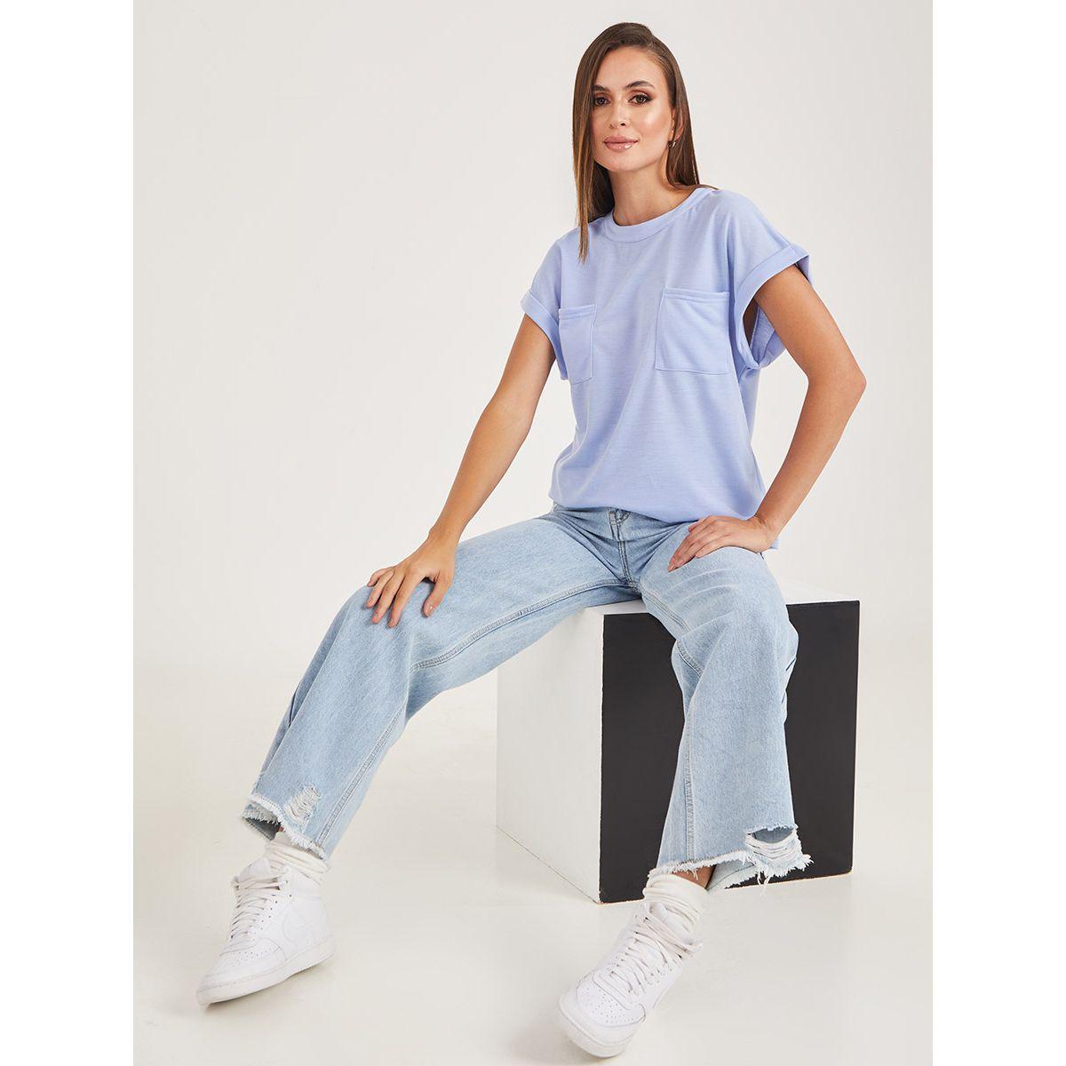 تيشيرت باكمام مطوية-women-clothing-tshirts-image-2