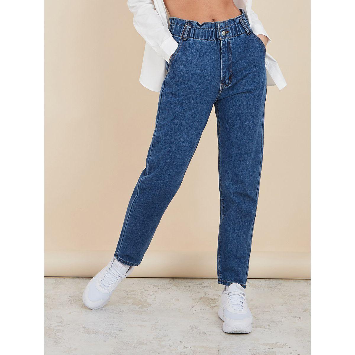 جينز بخصر بيبر باغ من ستايلي-women-clothing-bottoms-jeans-image-1