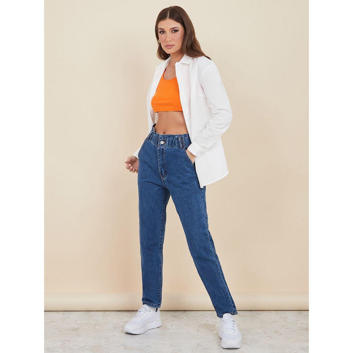 جينز بخصر بيبر باغ من ستايلي-women-clothing-bottoms-jeans-image-2