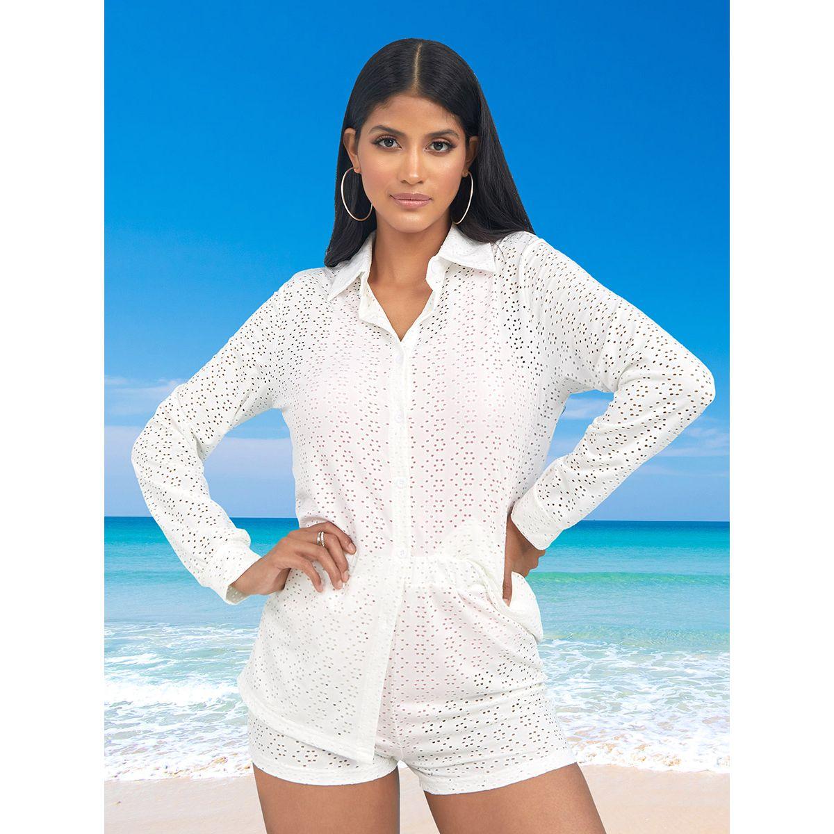 طقم بحر من ( بلوزة + شورت ) من ستايلي-women-clothing-swimandbeach-beach-beachwear-image-2