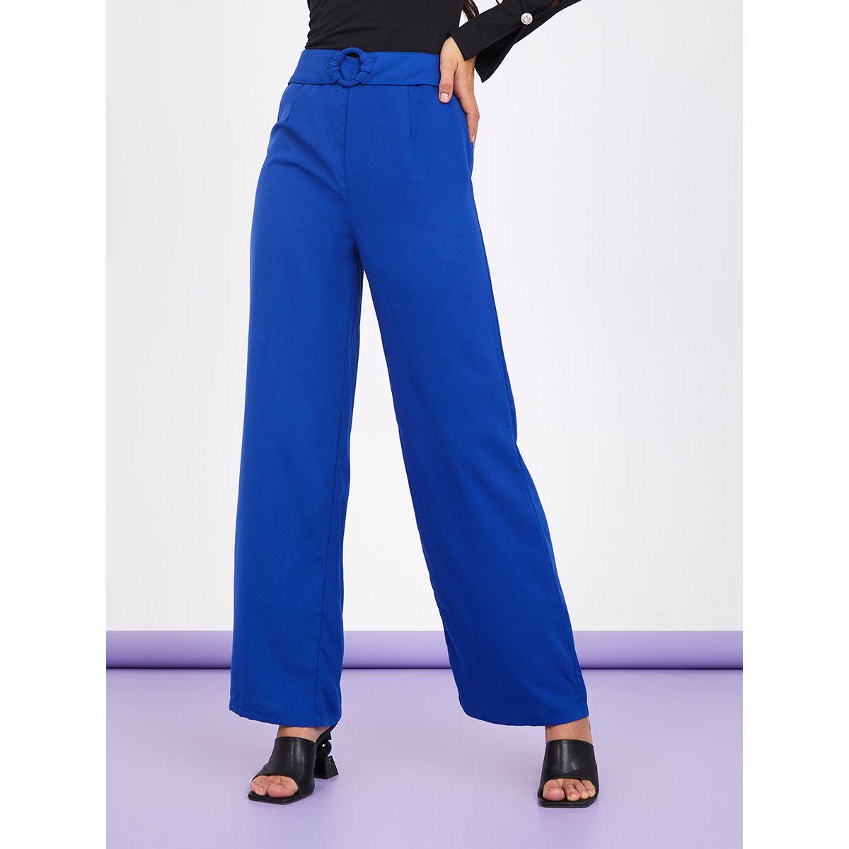 Styli High Waist Belted Wide Leg Trouser-women-clothing-bottoms-trousers-image-1
