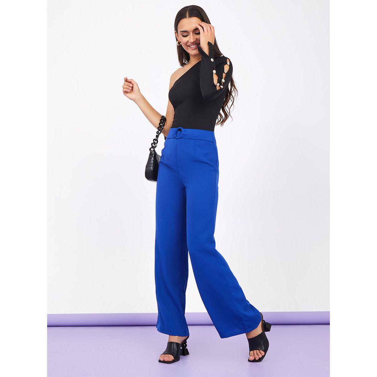 Styli High Waist Belted Wide Leg Trouser-women-clothing-bottoms-trousers-image-2