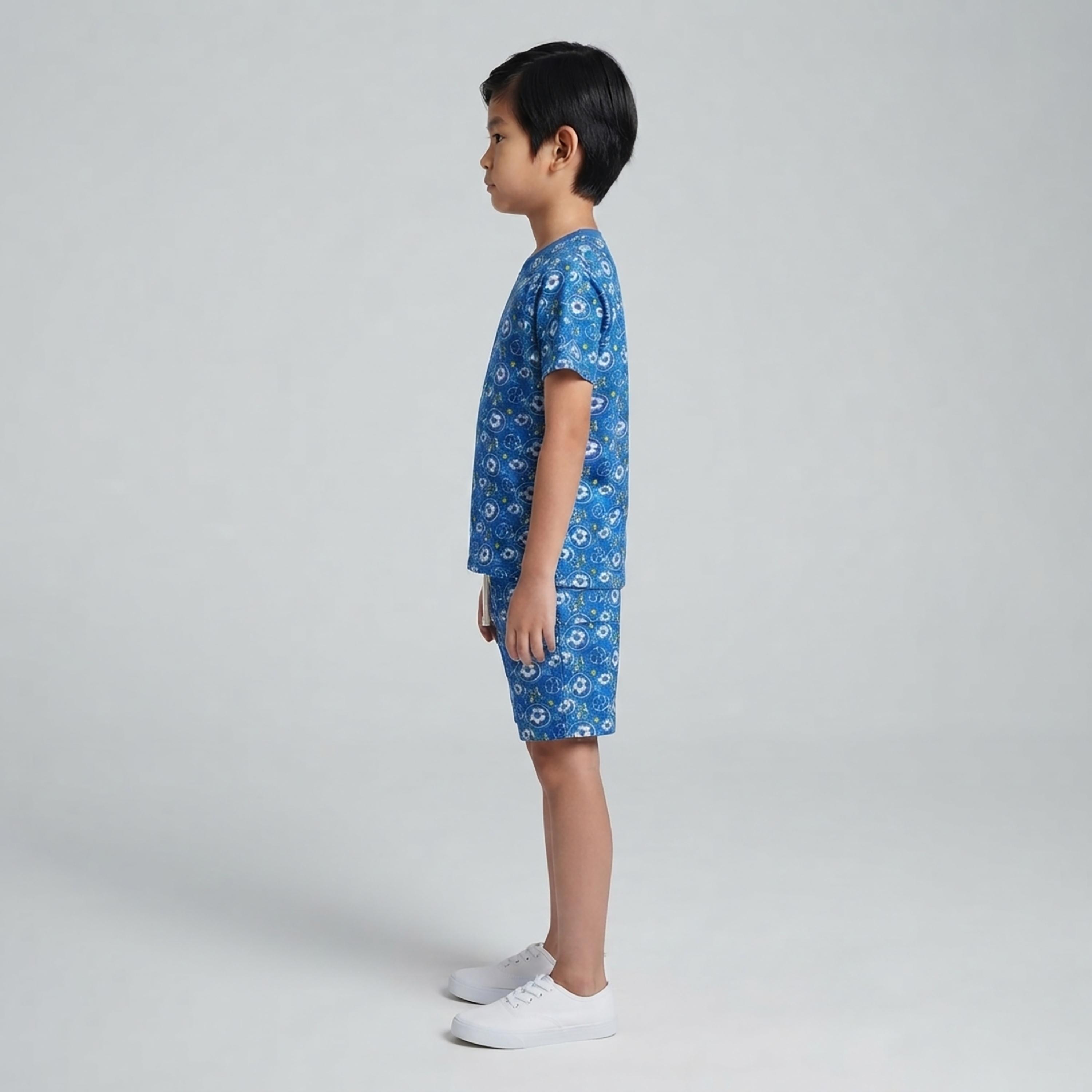 Babyqlo Soccer Print Short Sleeves T-Shirt & Shorts Co-ord Set-boys-clothing-setsandcoords-image-3