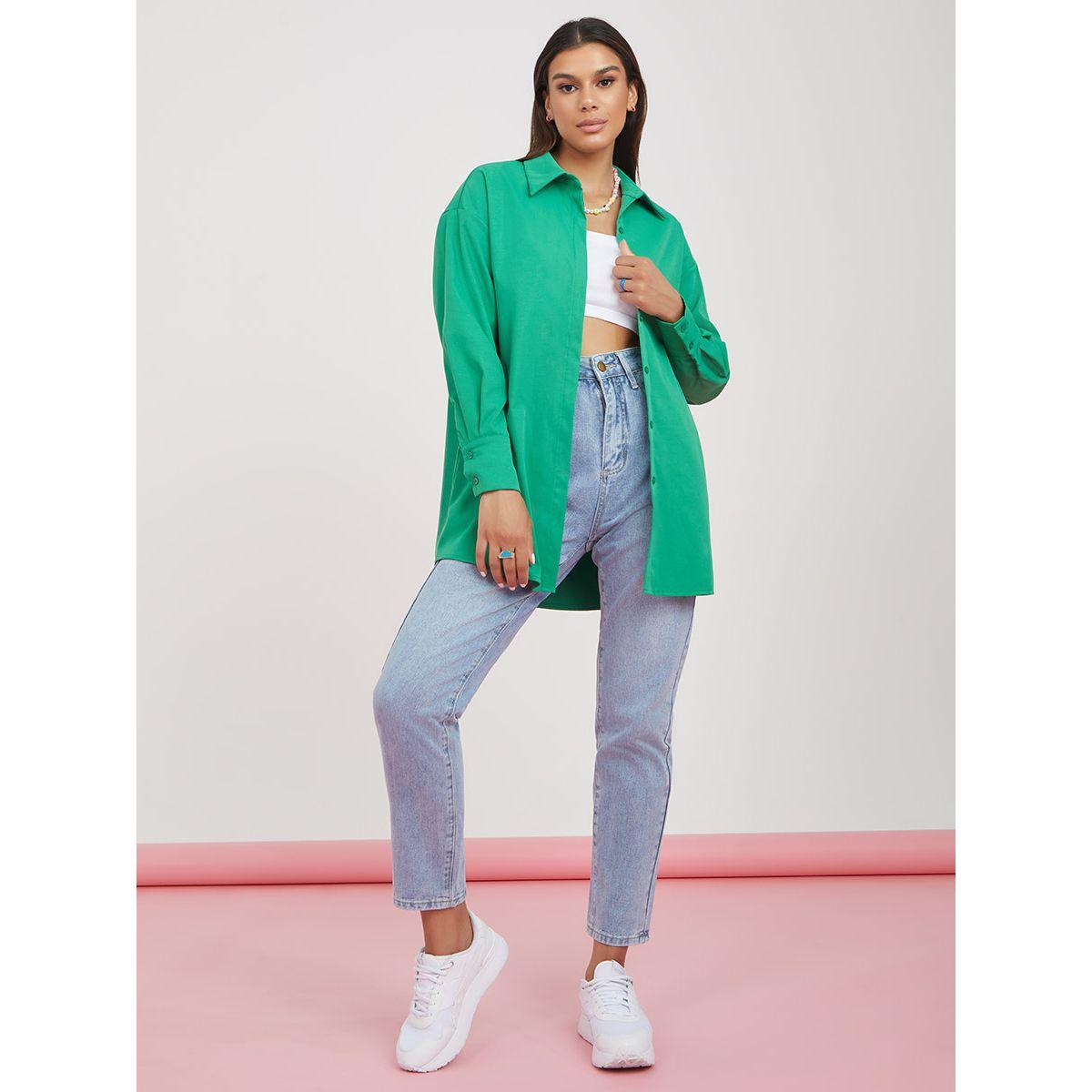 Styli High Rise Mom Jeans with Pockets-women-clothing-bottoms-jeans-image-2