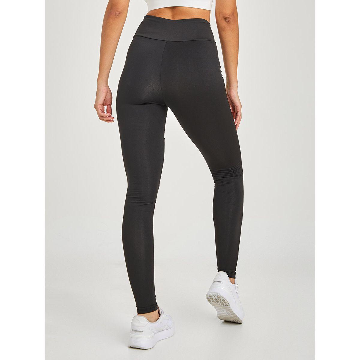 Styli Active Wrap Over Waistband Detail & Contrast Mesh Panel Insert Active Leggings-women-clothing-sportswearandactivewear-bottoms-image-5