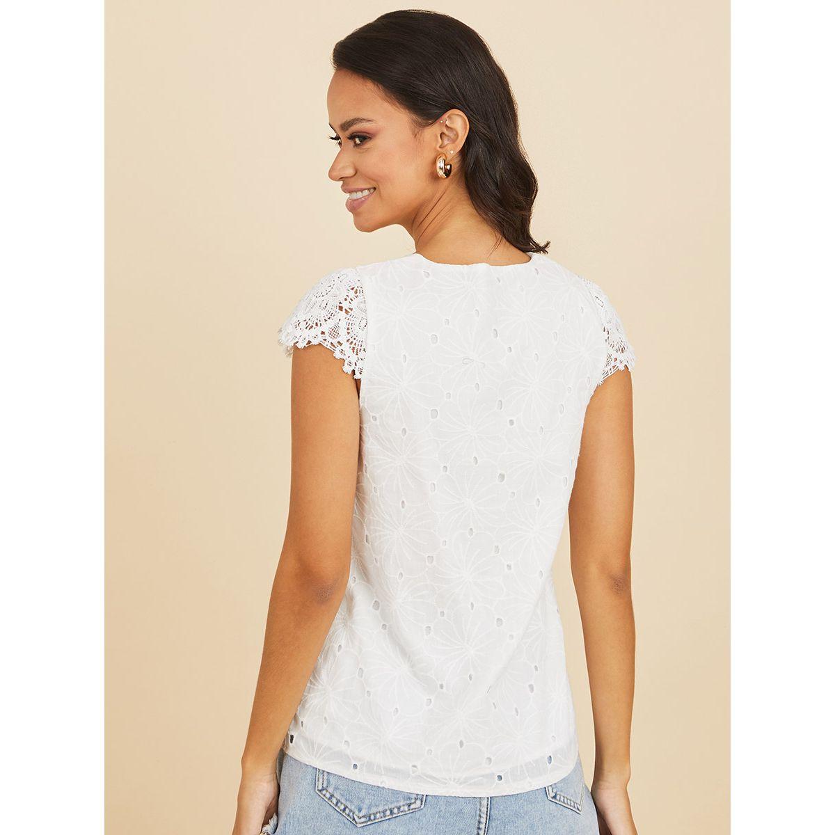 بلوزة كاجوال باكمام كاب-women-clothing-shirtsandblouses-blouses-image-5