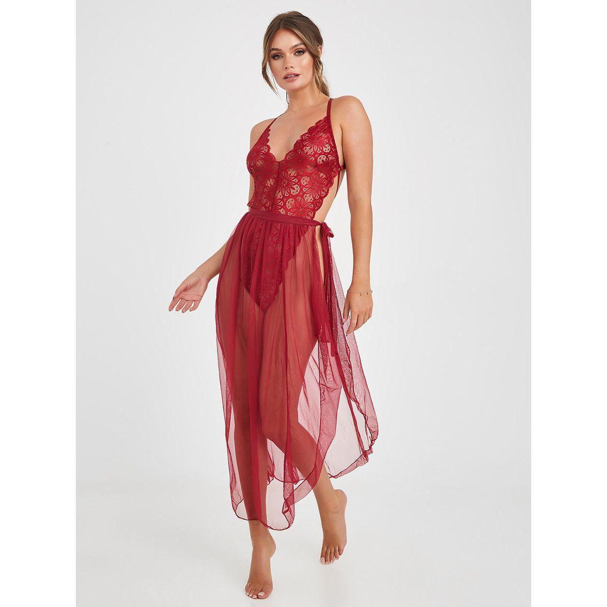 مجموعة من 2 ( بيبي دول + بودي سوت )-women-clothing-lingerie-babydollsandbodysuits-image-1