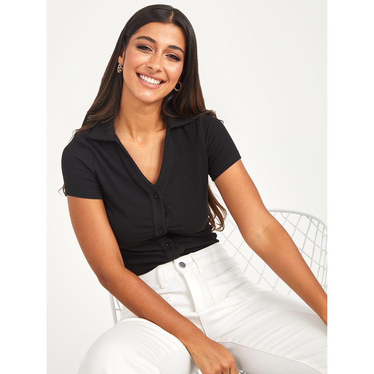 تيشيرت بولو باكمام قصيرة-women-clothing-tshirts-image-6