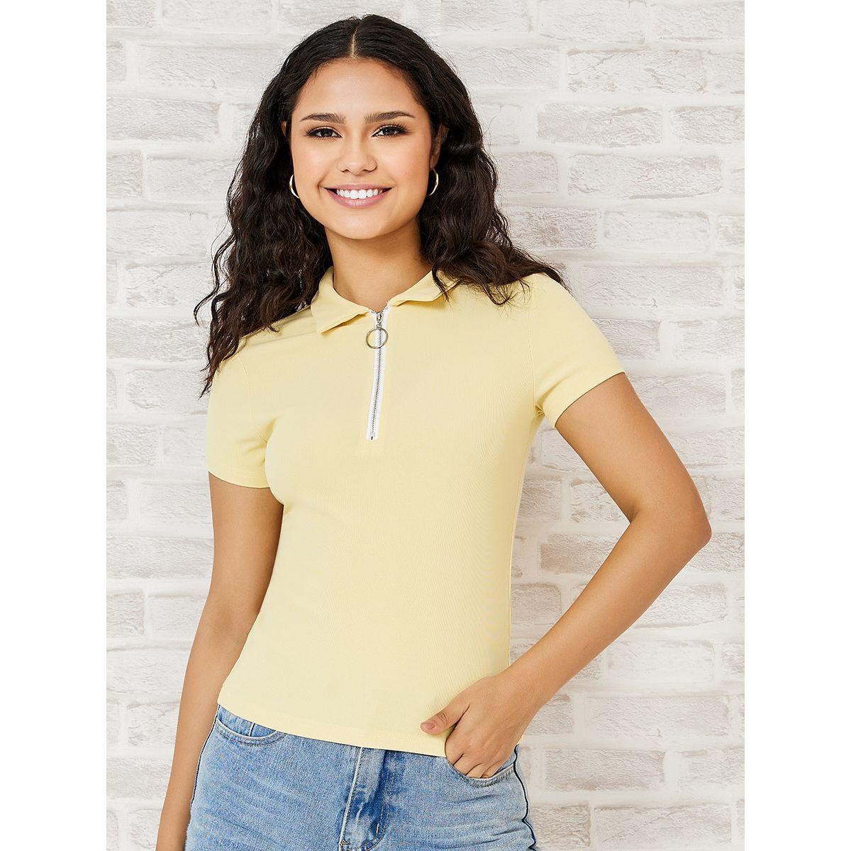 تيشيرت بولو باكمام قصيرة-women-clothing-tshirts-image-3