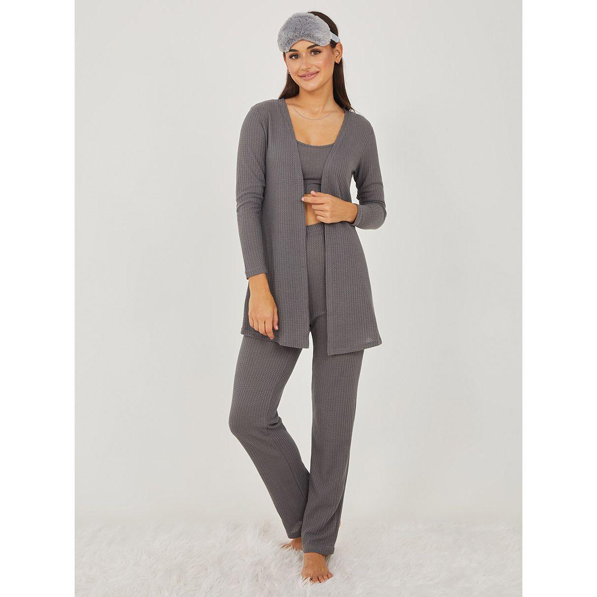 مجموعة من 3 ( بلوزة + بنطال + كارديجان ) من ستايلي-women-clothing-coordsets-image-1
