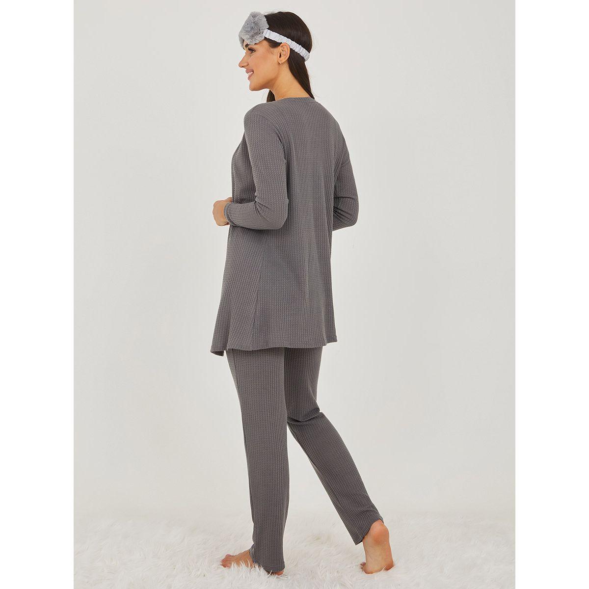 مجموعة من 3 ( بلوزة + بنطال + كارديجان ) من ستايلي-women-clothing-coordsets-image-6