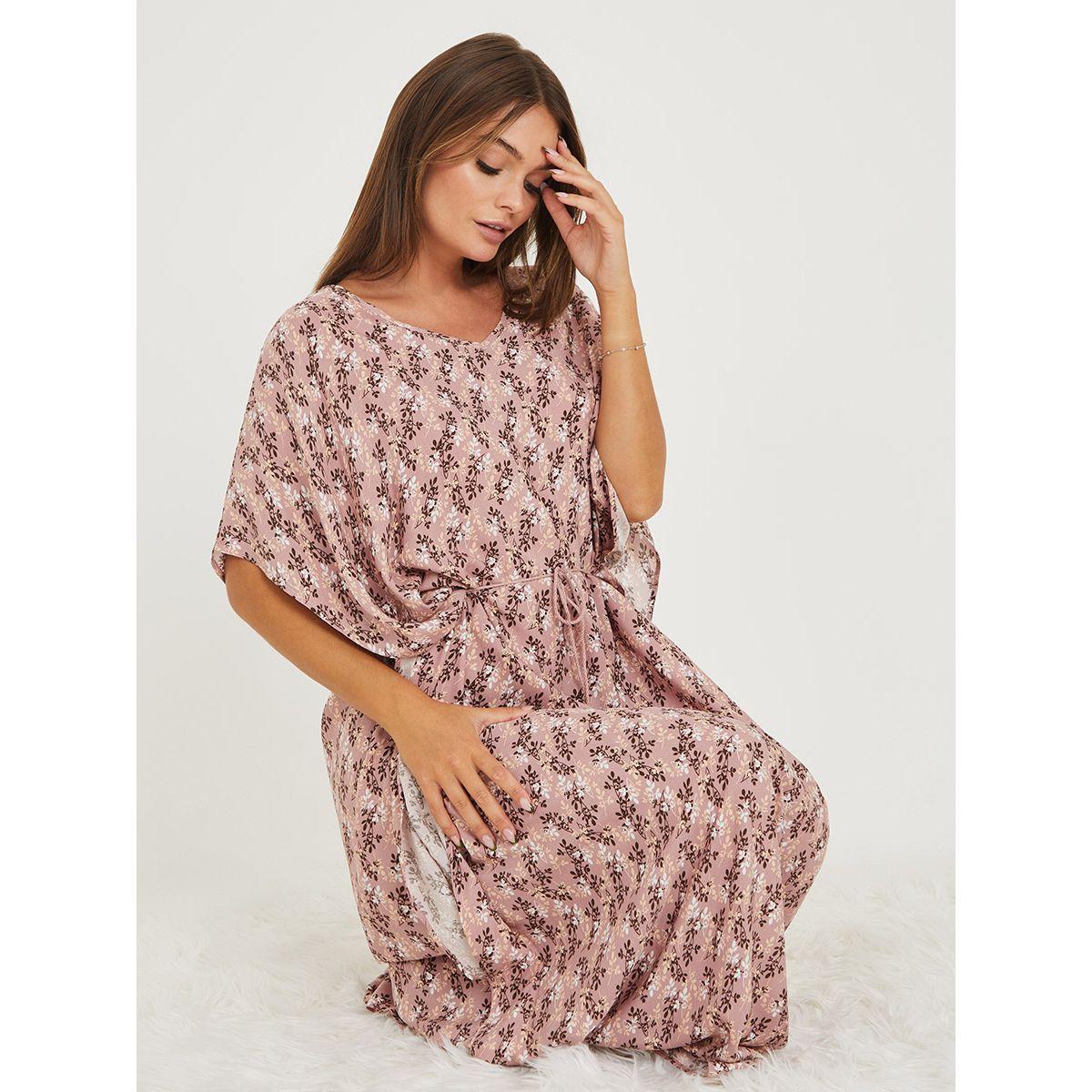قميص نوم طويل بنمط قفطان-women-clothing-nightwear-nighties-image-2