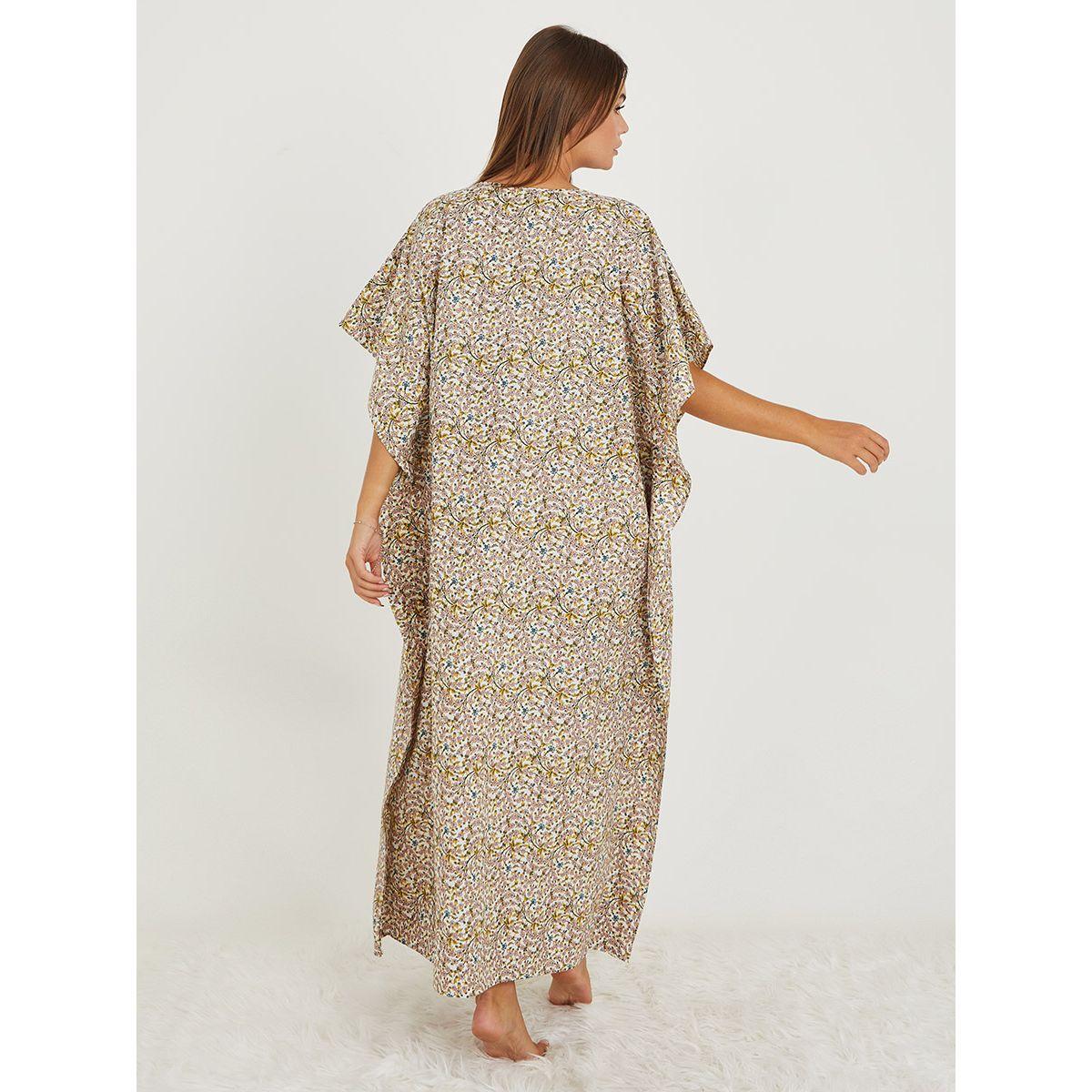 قميص نوم طويل مطبع بزهور-women-clothing-nightwear-nighties-image-4