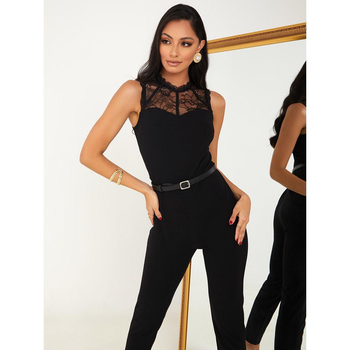 جمبسوت سكيني بتداخلات دانتيل-women-clothing-jumpsuits-image-2