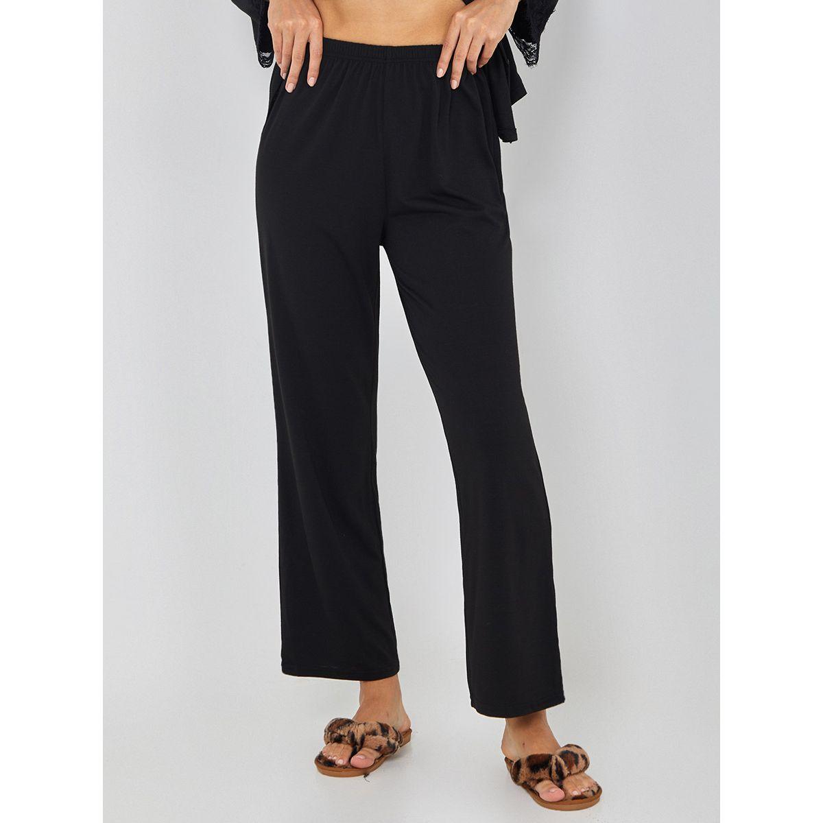 Styli Unwind Button Through Lace Insert Sleeve Top and Trouser Set-women-clothing-coordsets-image-6