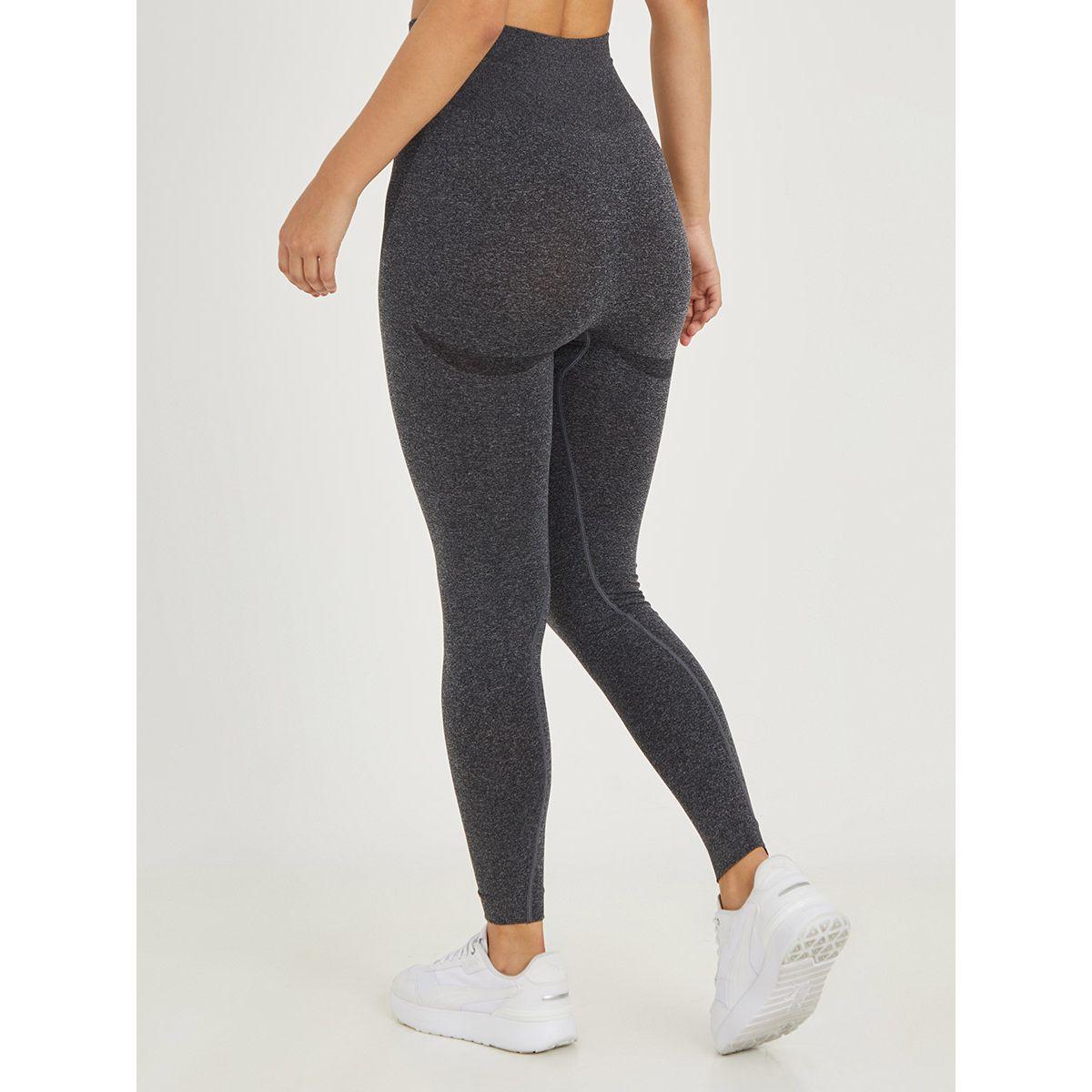 Styli Active Melange Contour Back & Stitch Detail Active Leggings-women-clothing-sportswearandactivewear-bottoms-image-5
