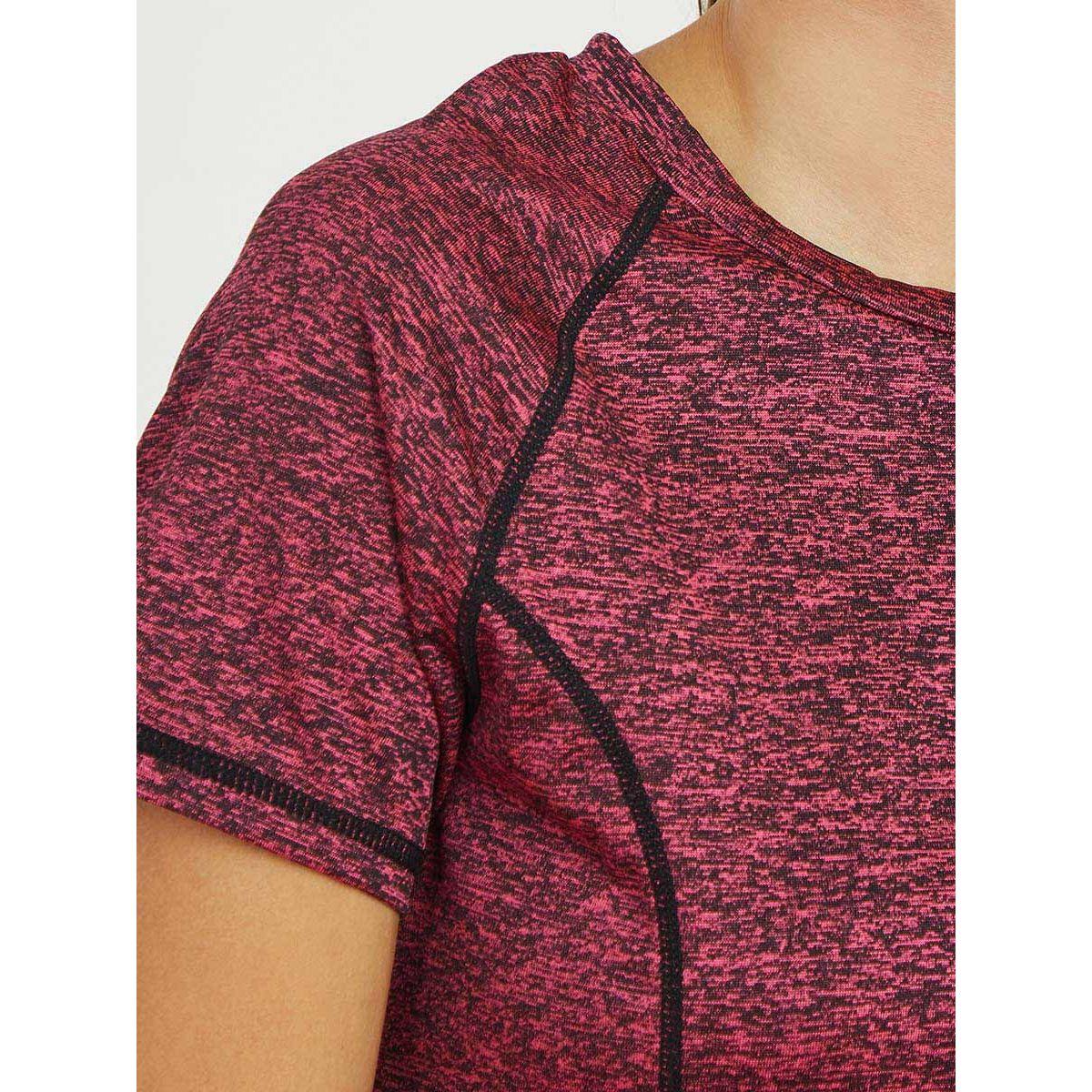 Styli Active Melange Contrast Stitch Mesh Back Insert Active Top-women-clothing-sportswearandactivewear-tshirtsandvests-image-3