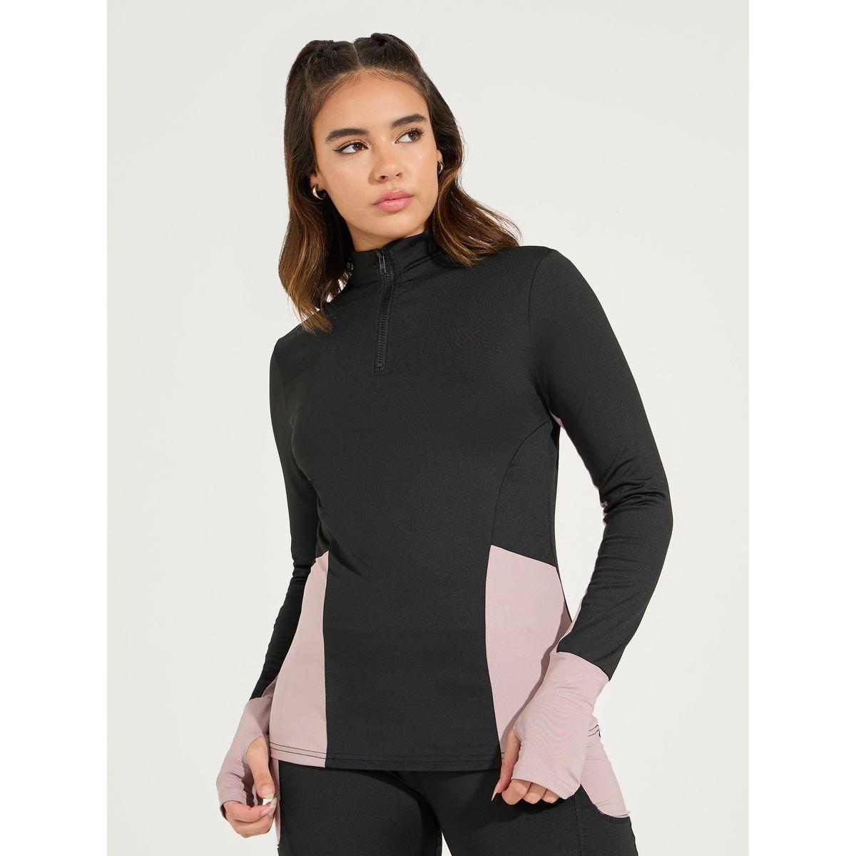 مجموعة من ليقنز مع بلوزة بنمط كتل الالوان-women-clothing-sportswearandactivewear-trackpantsandtracksuits-image-3