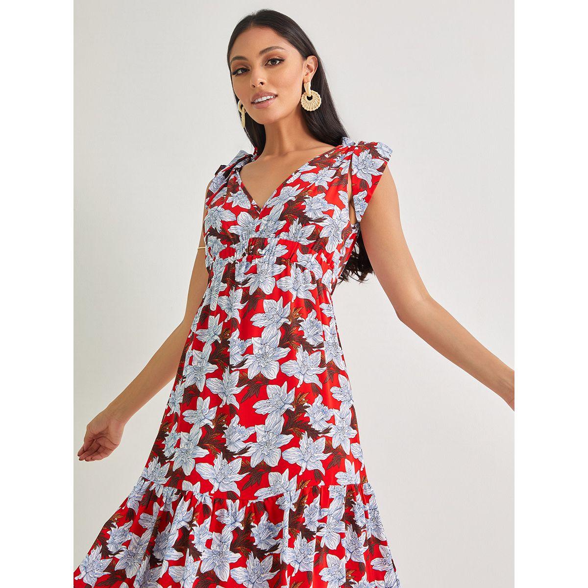 Styli Sleeveless Tropical Print A-Line Maxi Dress-women-clothing-dresses-image-3