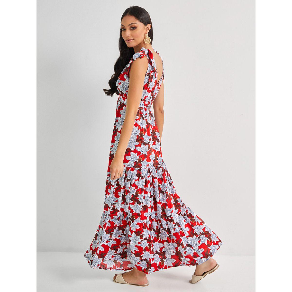 Styli Sleeveless Tropical Print A-Line Maxi Dress-women-clothing-dresses-image-5
