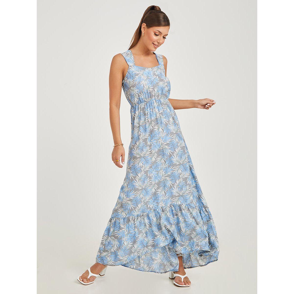 Styli Sleeveless Floral Print A-Line Maxi Dress-women-clothing-dresses-image-1