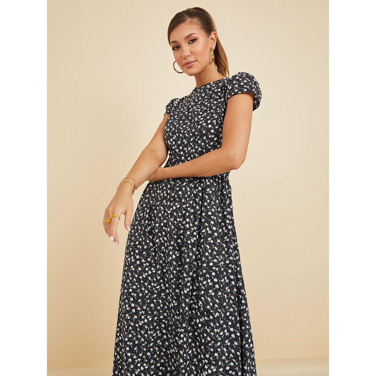 فستان طويل باكمام كاب-women-clothing-dresses-image-2