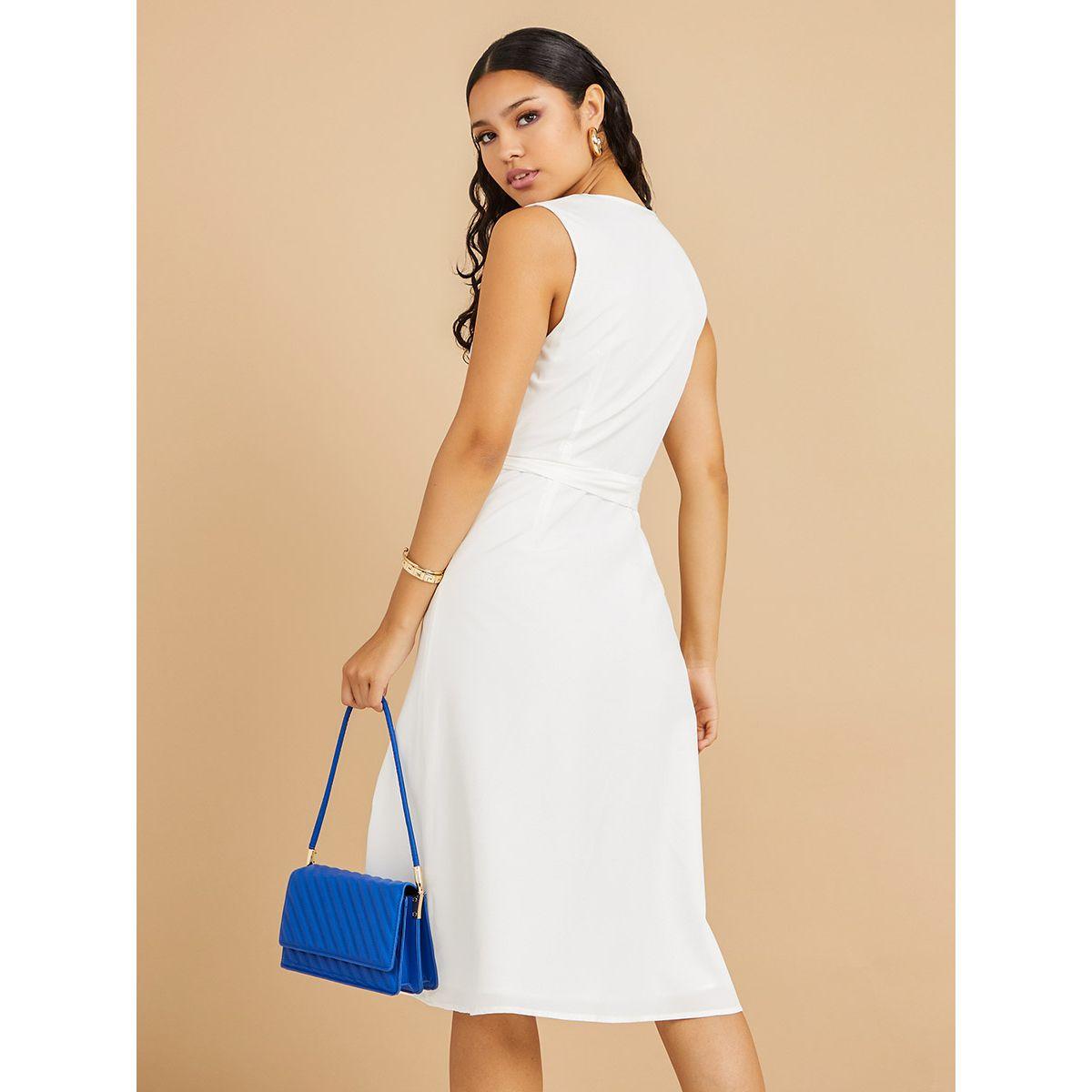 Styli Notch Neck Embroidered Detail A-Line Midi Dress-women-clothing-dresses-image-4