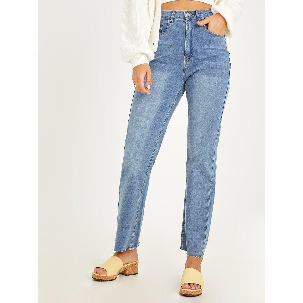 Styli Raw Edge Detail High Rise Flared Jeans-women-clothing-bottoms-jeans-image-2