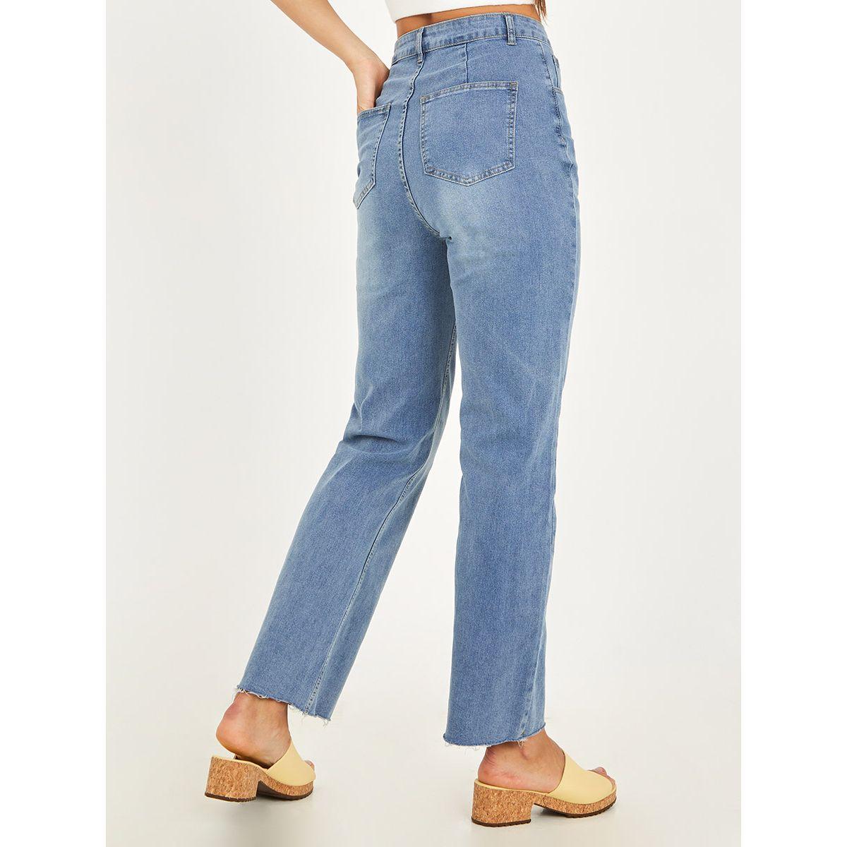 Styli Raw Edge Detail High Rise Flared Jeans-women-clothing-bottoms-jeans-image-4