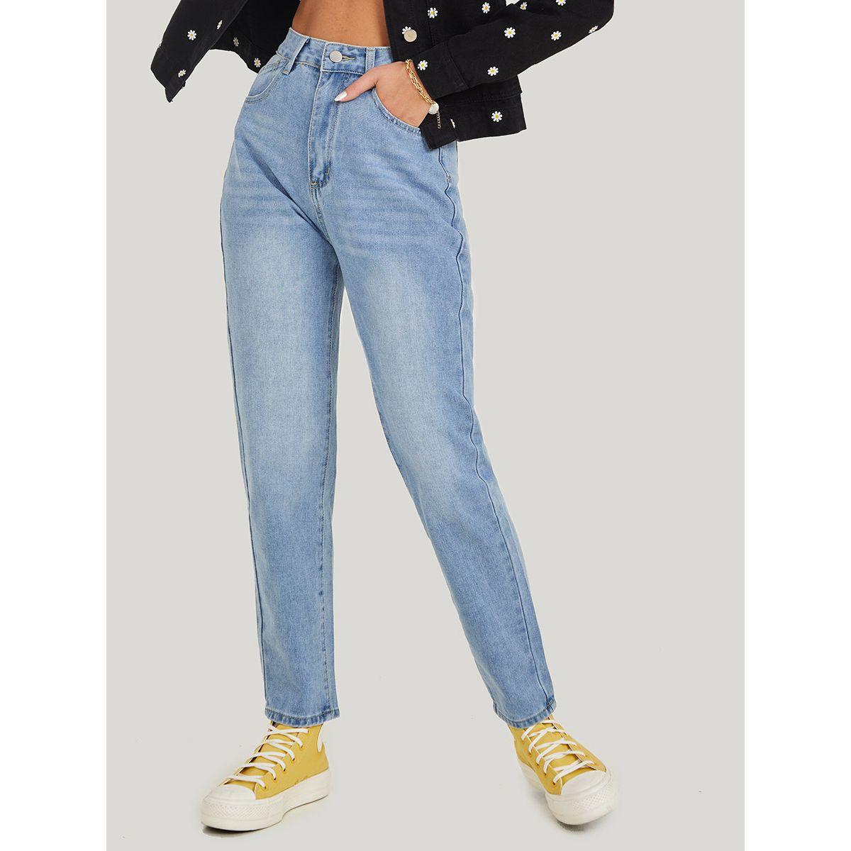 Styli High Waist Mom Jeans-women-clothing-bottoms-jeans-image-1