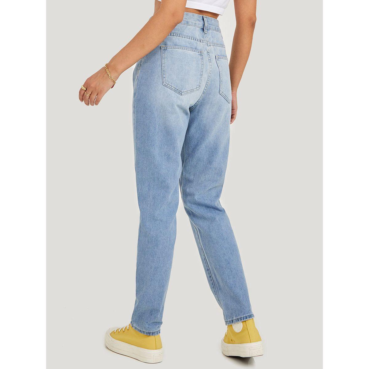 جينز موم بخصر عالي-women-clothing-bottoms-jeans-image-4