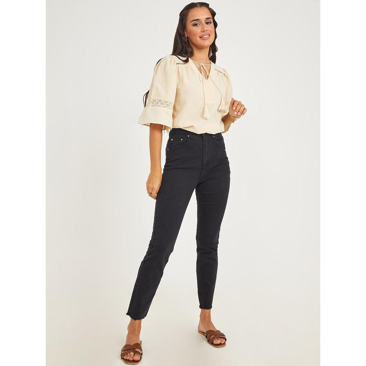 جينز بخصر عالي-women-clothing-bottoms-jeans-image-1