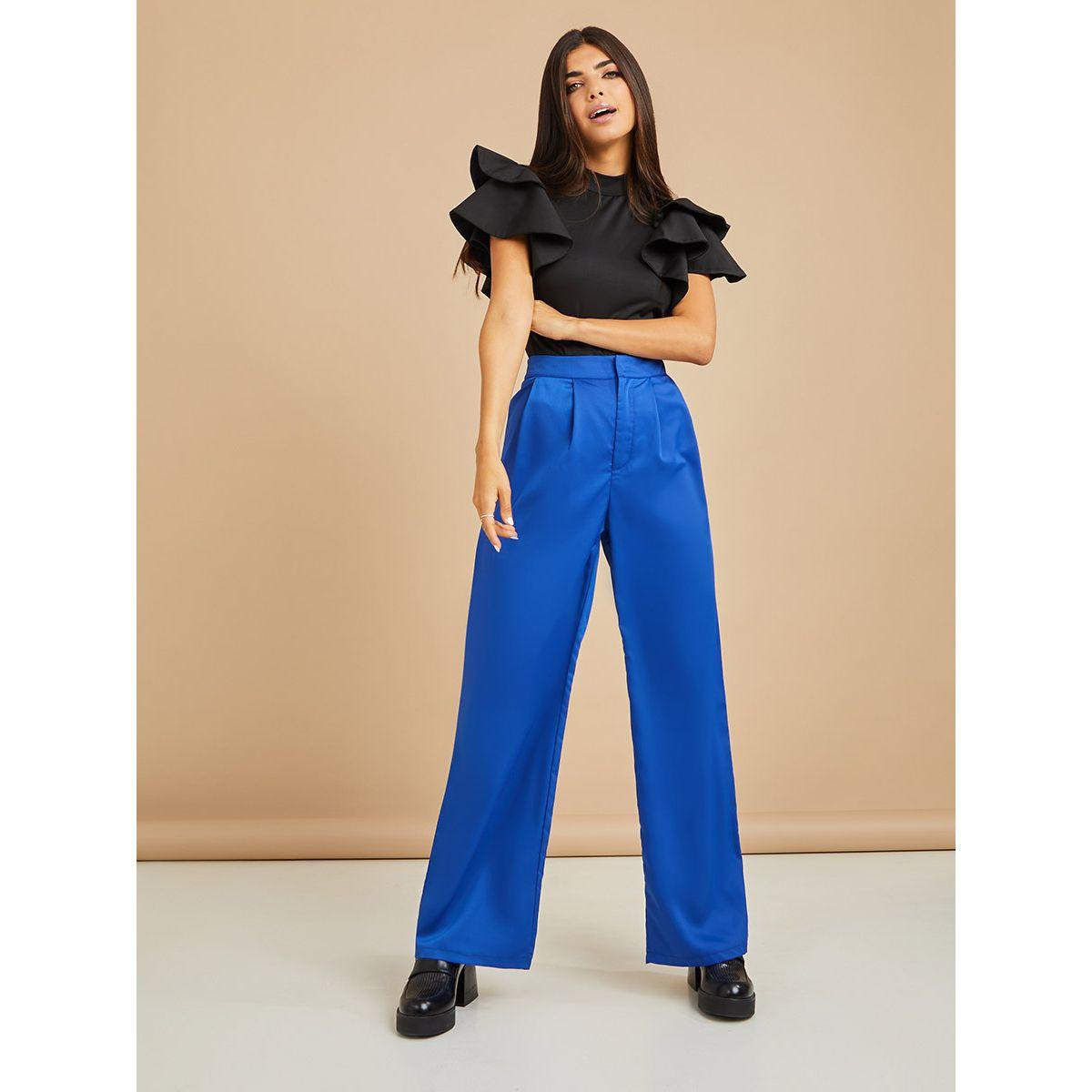 Styli High Rise Wide Leg Tailored Trouser-women-clothing-bottoms-trousers-image-1
