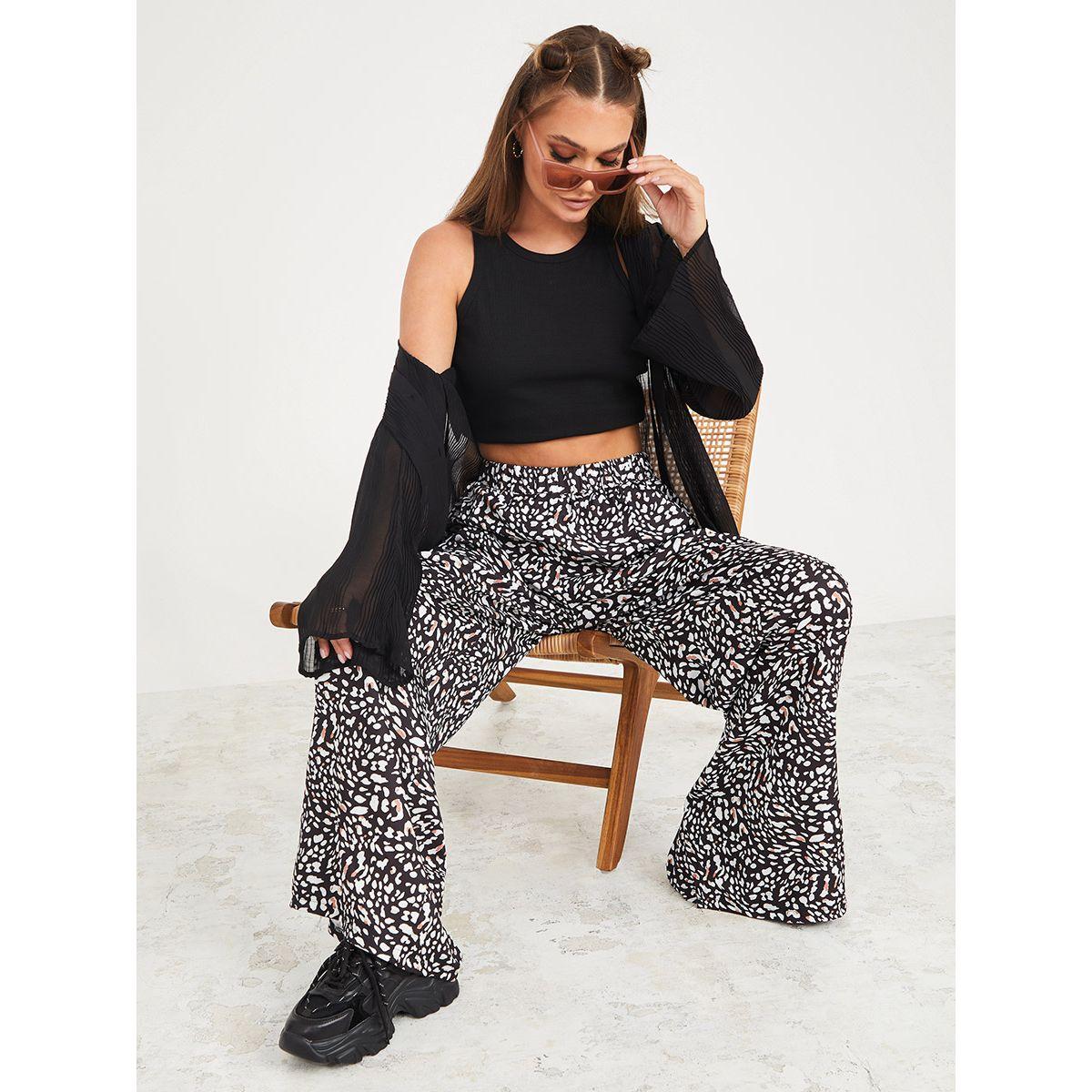 Styli Animal Print Wide Leg Trouser-women-clothing-bottoms-trousers-image-2