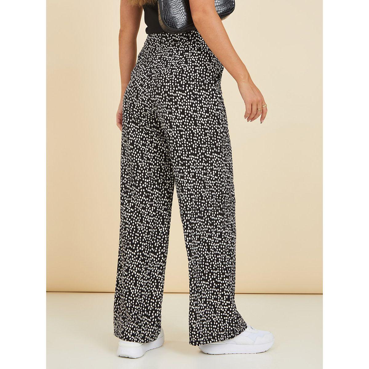 Styli Spot Ditsy Print Wide Leg Trouser -women-clothing-bottoms-trousers-image-4
