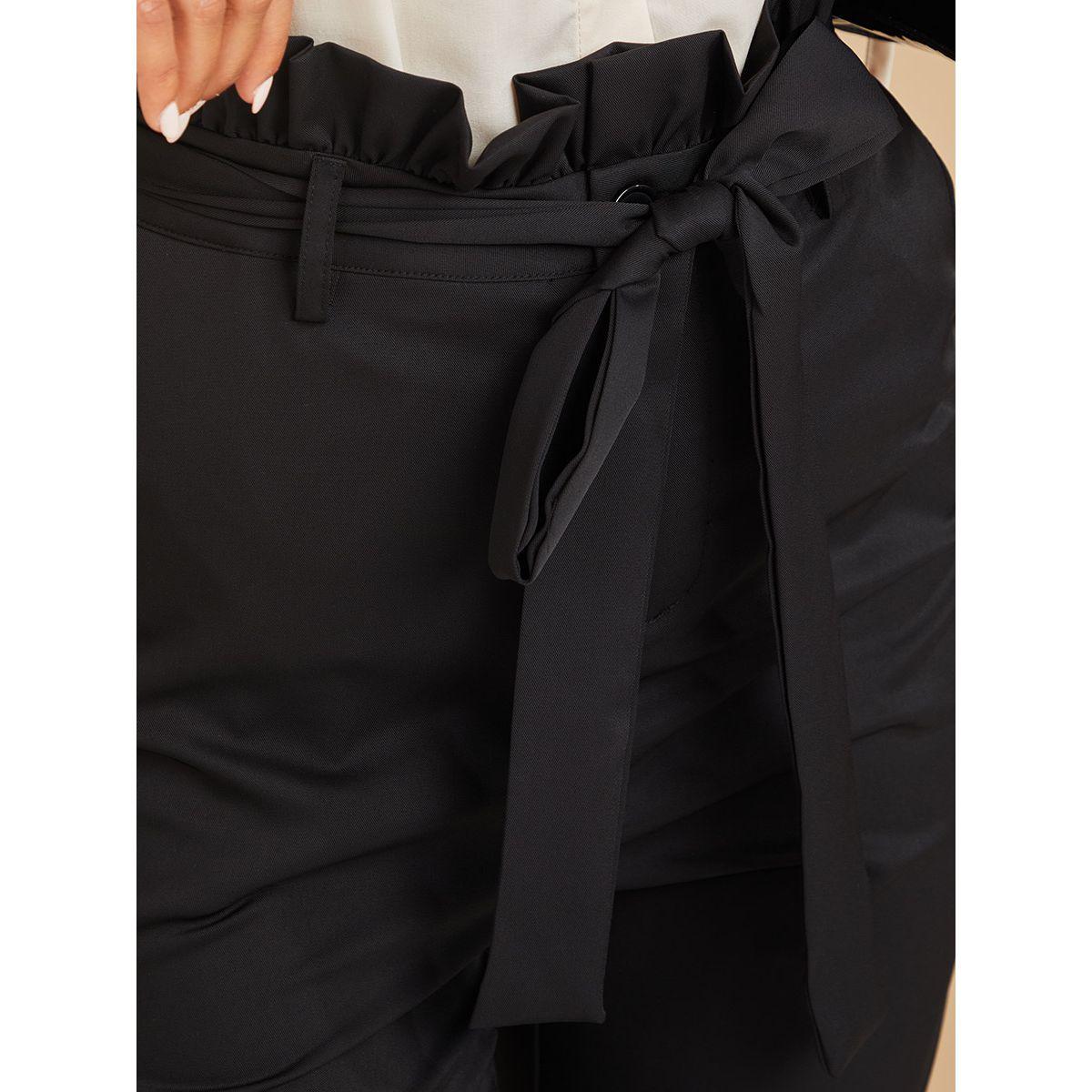 Styli High Rise Paperbag Waist Slim Fit Trouser-women-clothing-bottoms-trousers-image-3