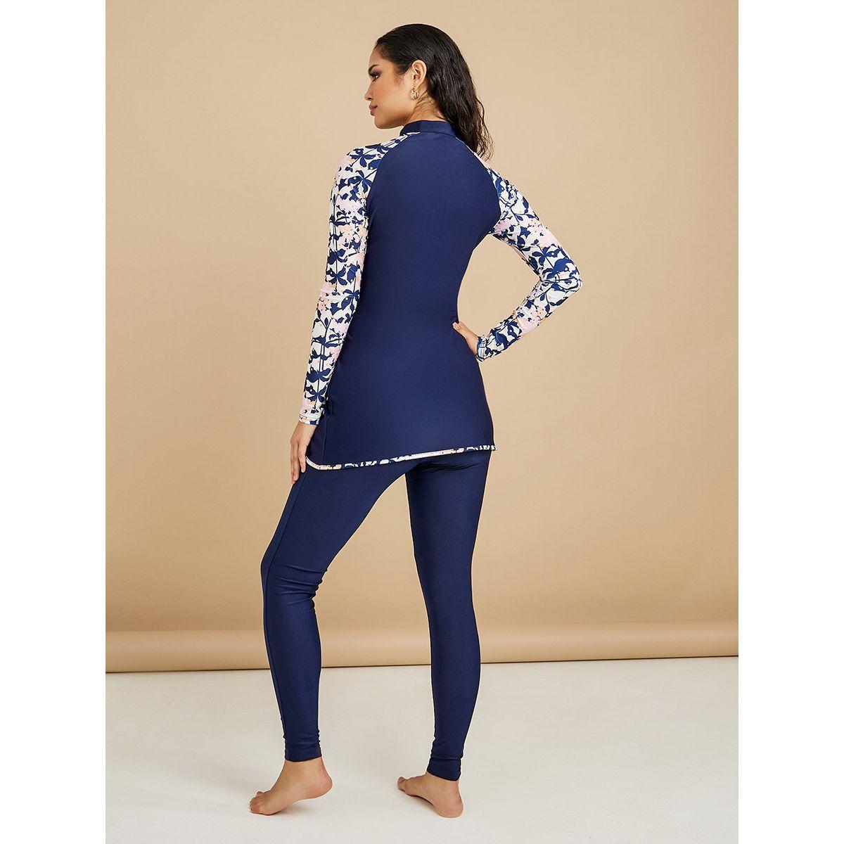 Styli Floral Print Zip Detail Burkini-women-clothing-swimandbeach-swim-burkinis-image-6