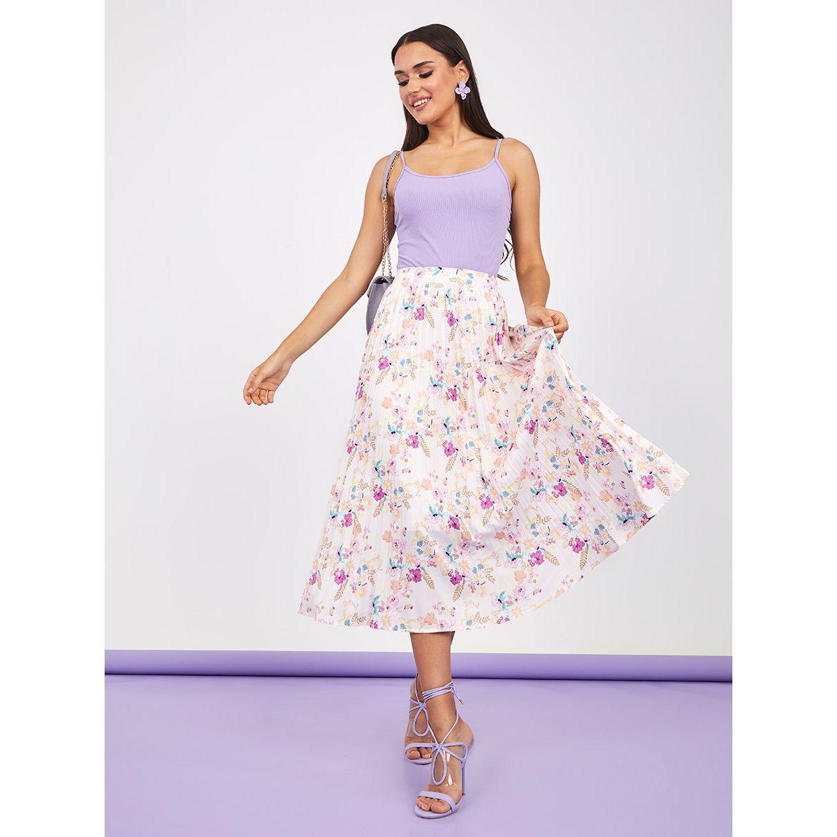 Floral midi 2024 skirts online