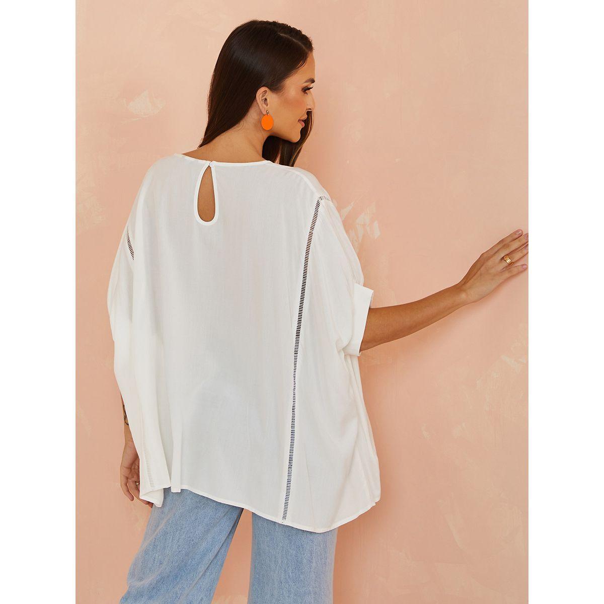 بلوزة كاجوال باكمام قصيرة-women-clothing-shirtsandblouses-blouses-image-4