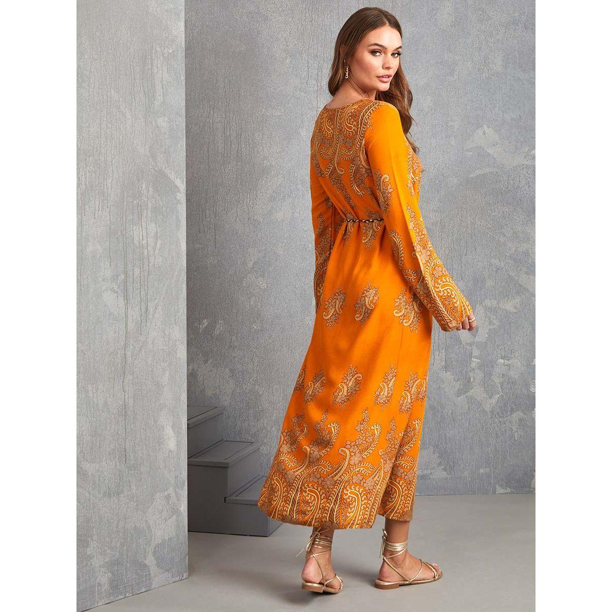 Styli Long Sleeves Paisley Print A-Line Maxi Dress-women-clothing-dresses-image-4