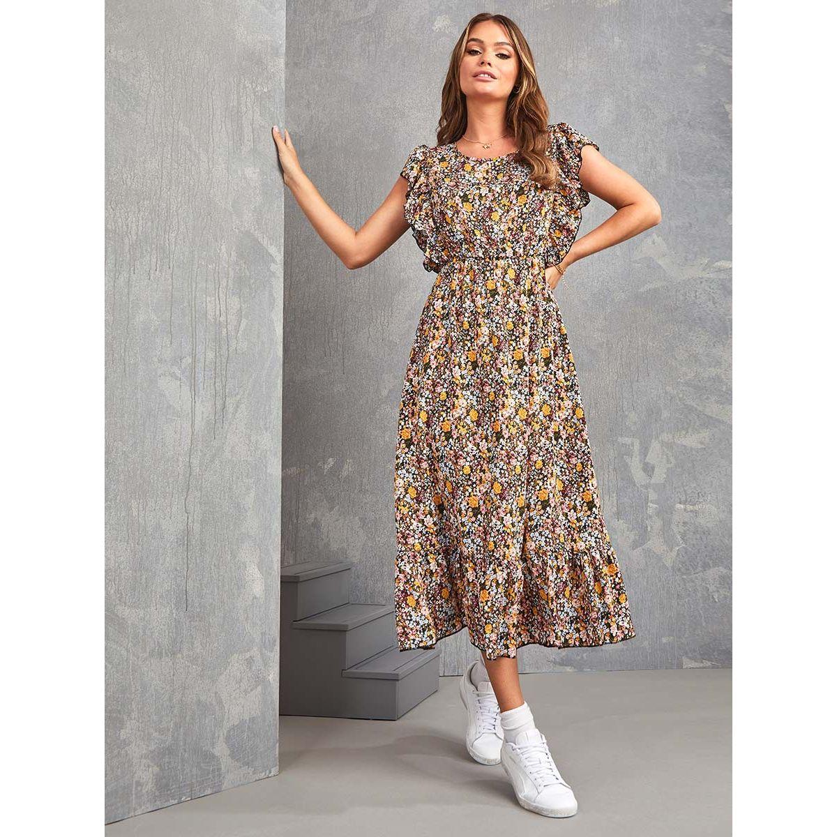 فستان ميدي بلا اكمام من ستايلي-women-clothing-dresses-image-1
