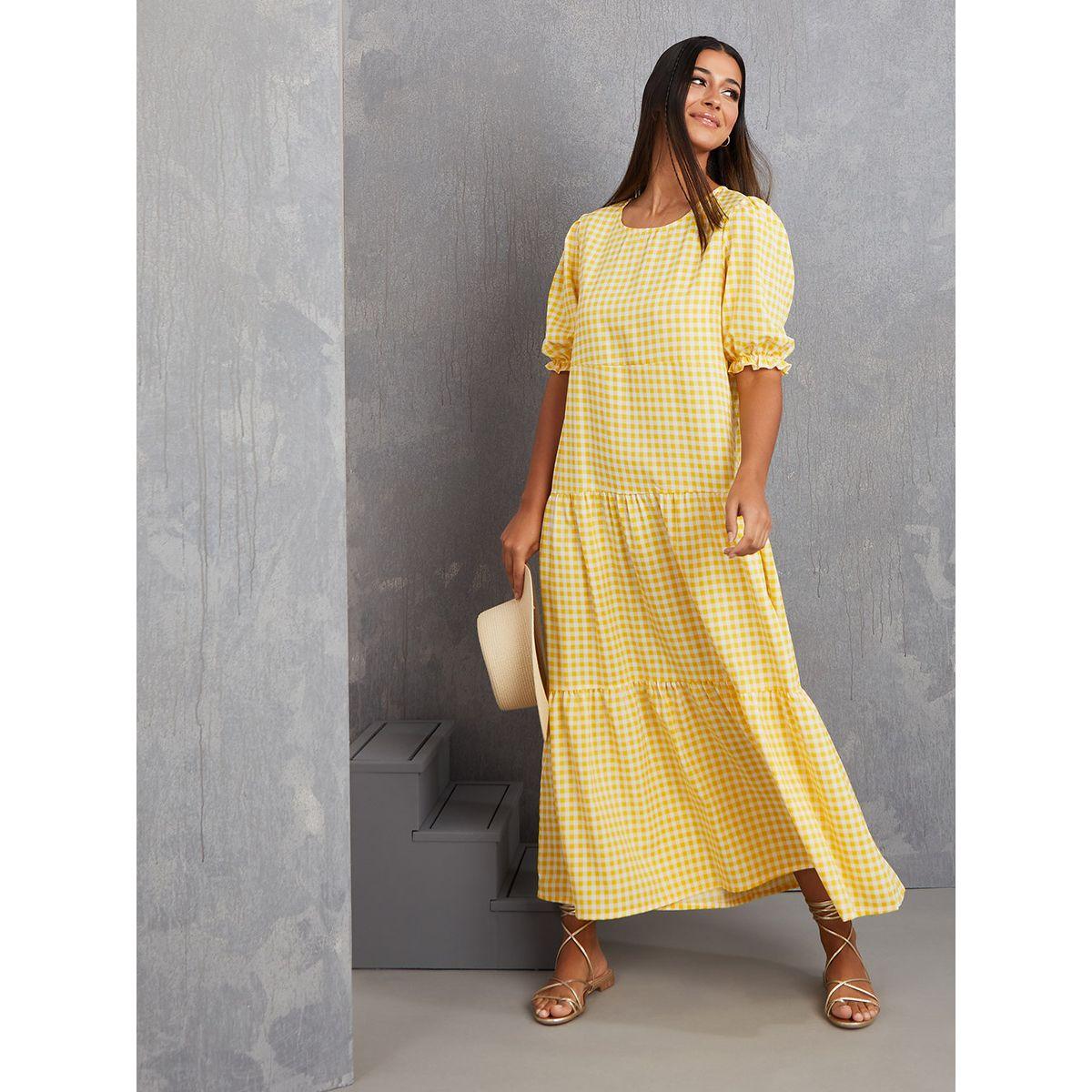 فستان طويل مطبع بمربعات-women-clothing-dresses-image-1
