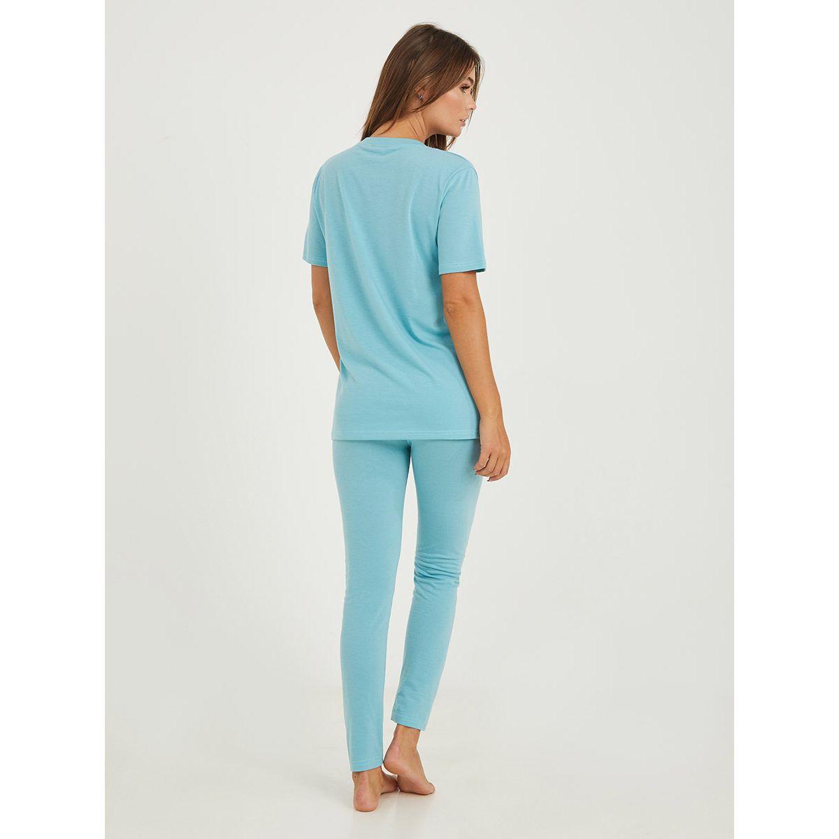 طقم من ( ليقنز + تيشيرت )-women-clothing-nightwear-pyjamas-longsets-image-6