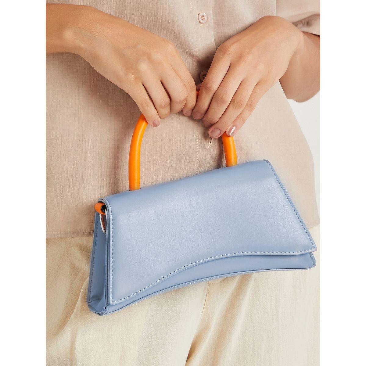 Styli Contrast Strap Flap Handbag-women-bagsandwallets-handbags-image-3