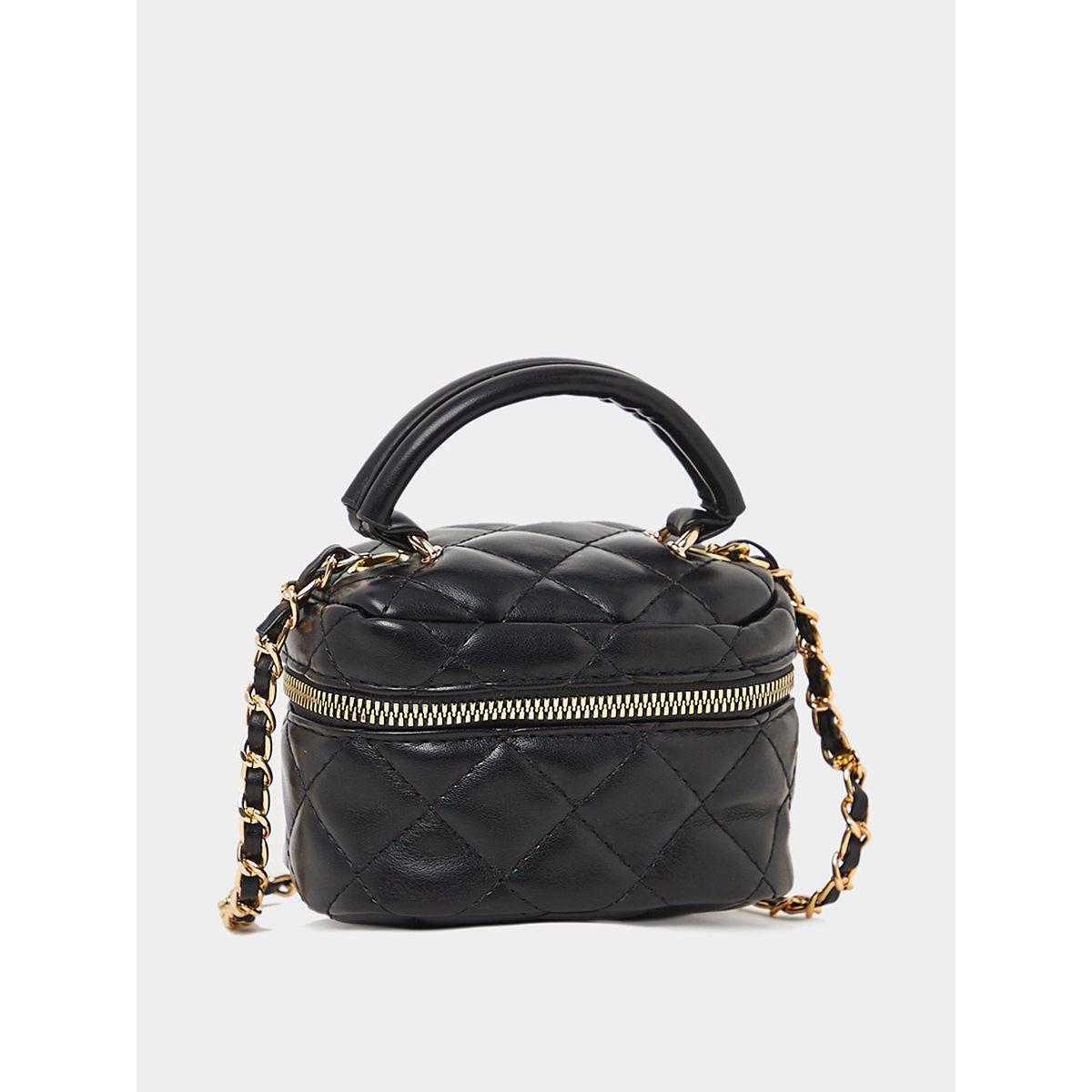 Styli Zip Around Quilted Handbag with Chain Strap-women-bagsandwallets-handbags-image-1