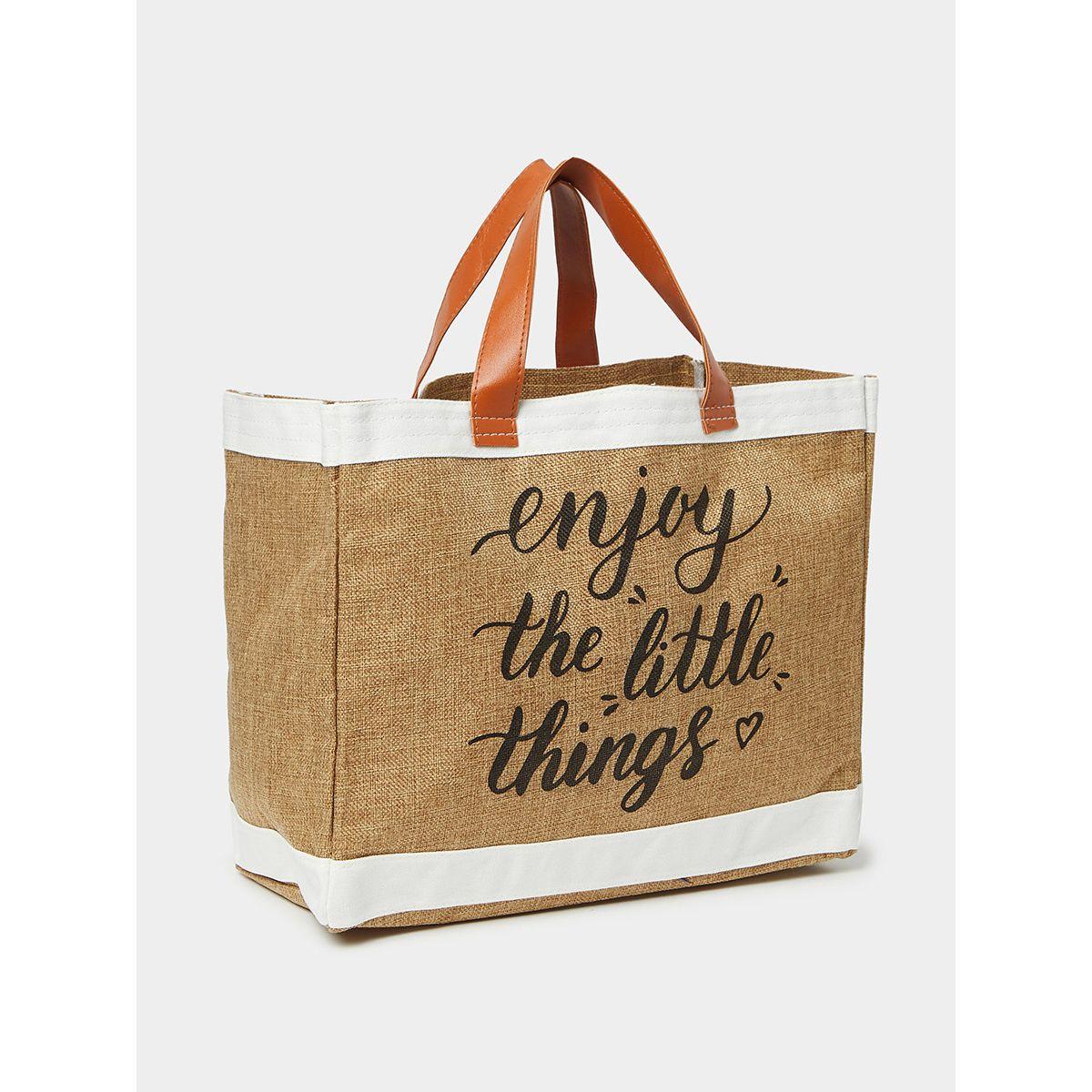 Styli Slogan Print Shopper Bag-women-bagsandwallets-handbags-image-1