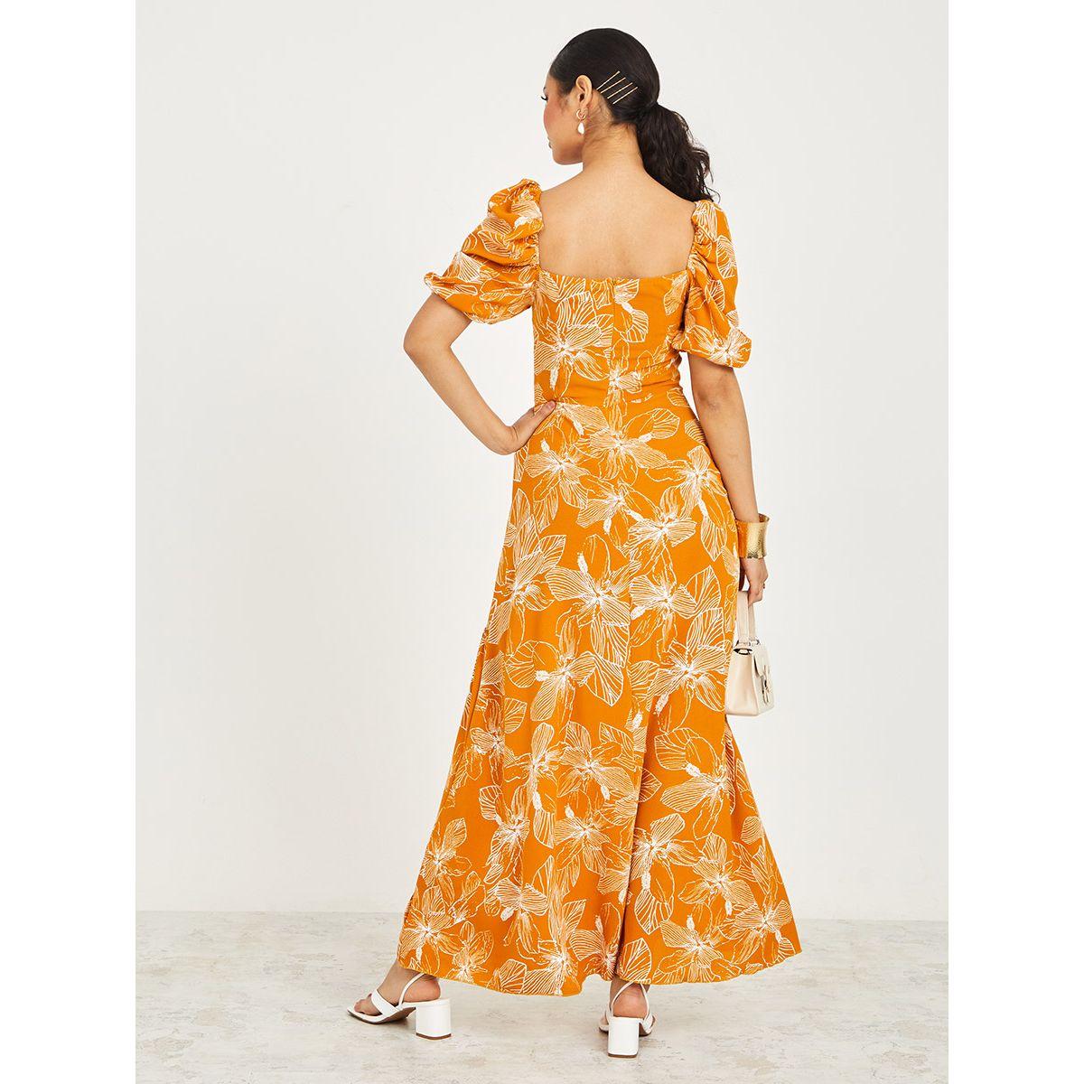 فستان طويل باكمام منفوشة-women-clothing-dresses-image-4
