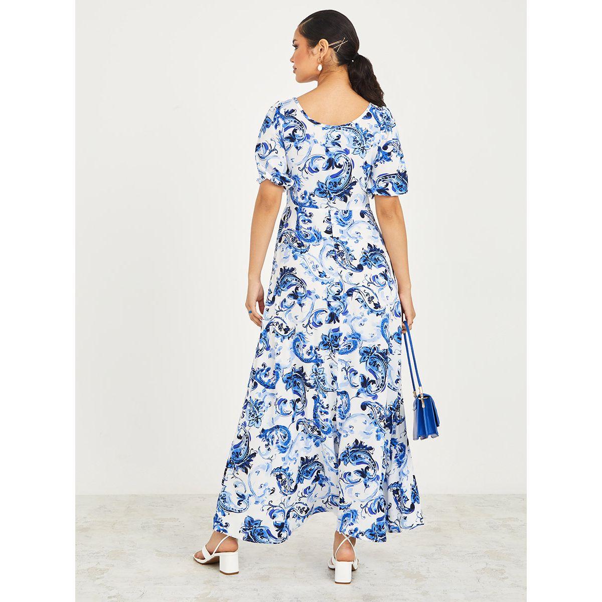 فستان طويل باكمام قصيرة-women-clothing-dresses-image-5